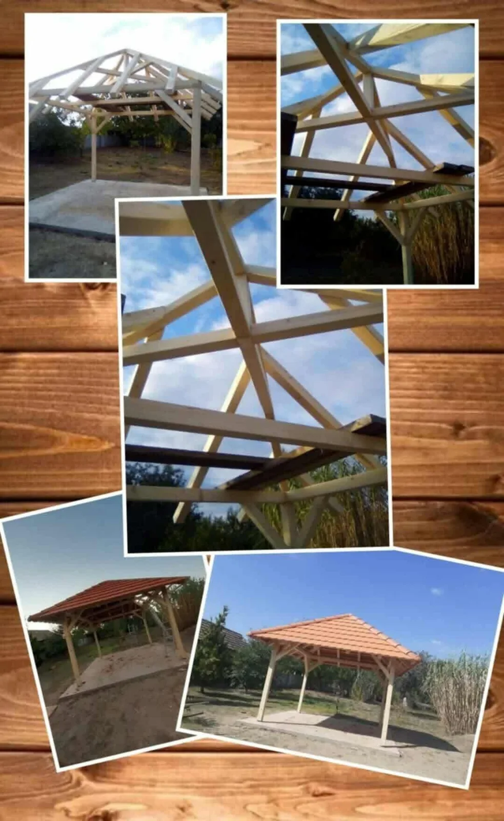 Kerti pavilon építés fázisai